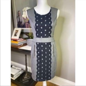 ANTHRO Tracy Reese Lace Front Shift Dress Gray